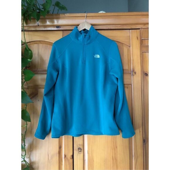 The North Face Flight Series Womens 1/4 Zip Up Sweatshirt Green SZL - Picture 2 of 12